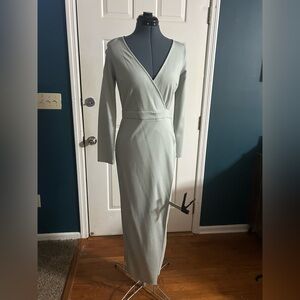 NWOT Kittenish Wrap Dress Sage Green Size Medium